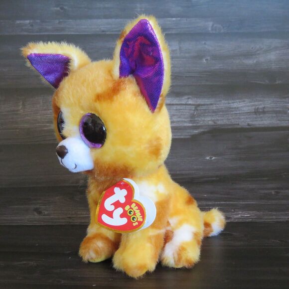 TY Beanie Boos Pablo Chihuahua Dog 6" Plush Stuffed Animal Glitter Eyes RETIRED - Picture 4 of 16